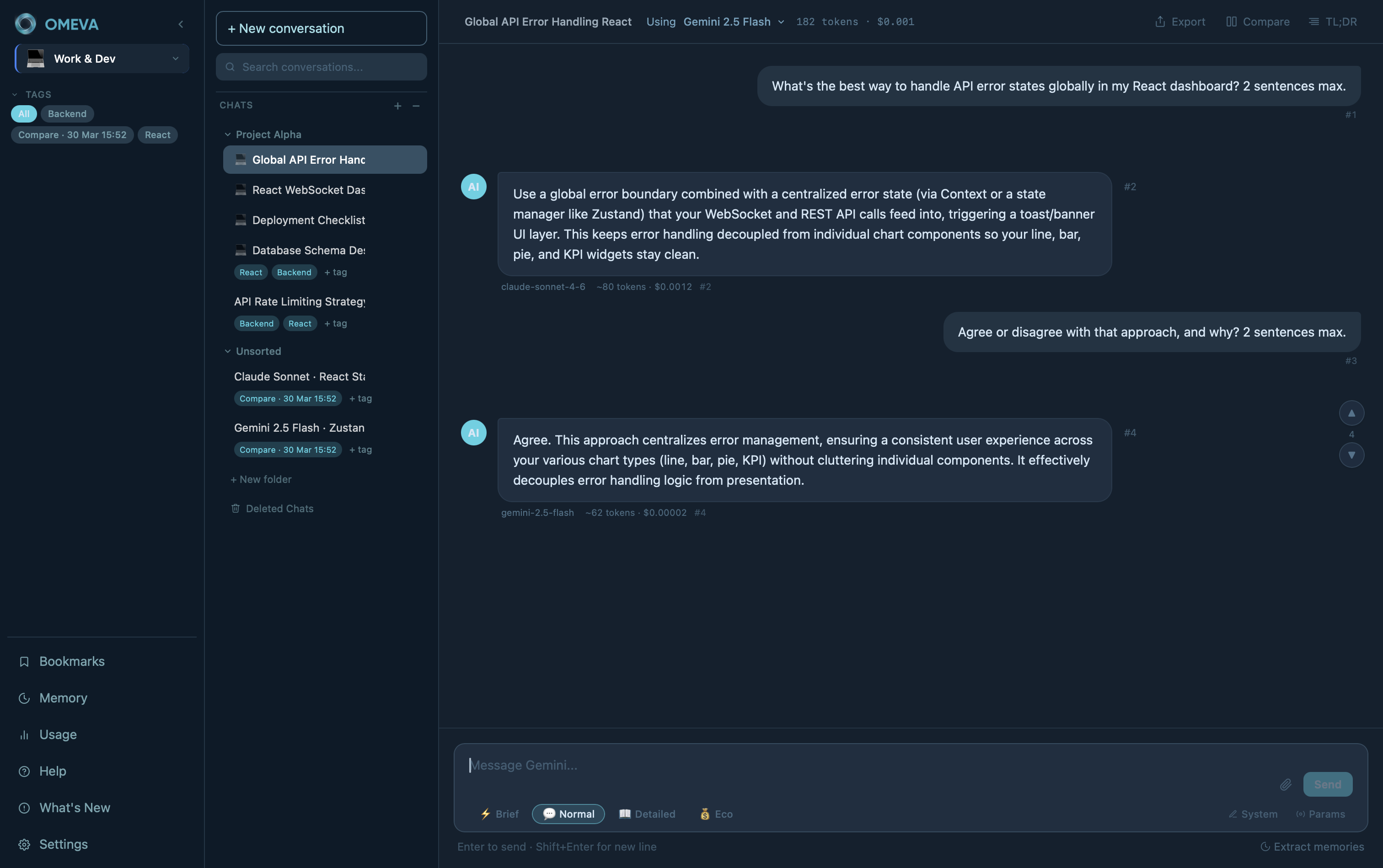 Mid-conversation AI switch